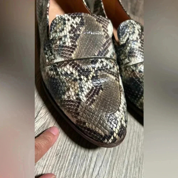 Madewell The Alex Loafers Snake Embossed Leather Size 8 Style - Picture 7 of 11